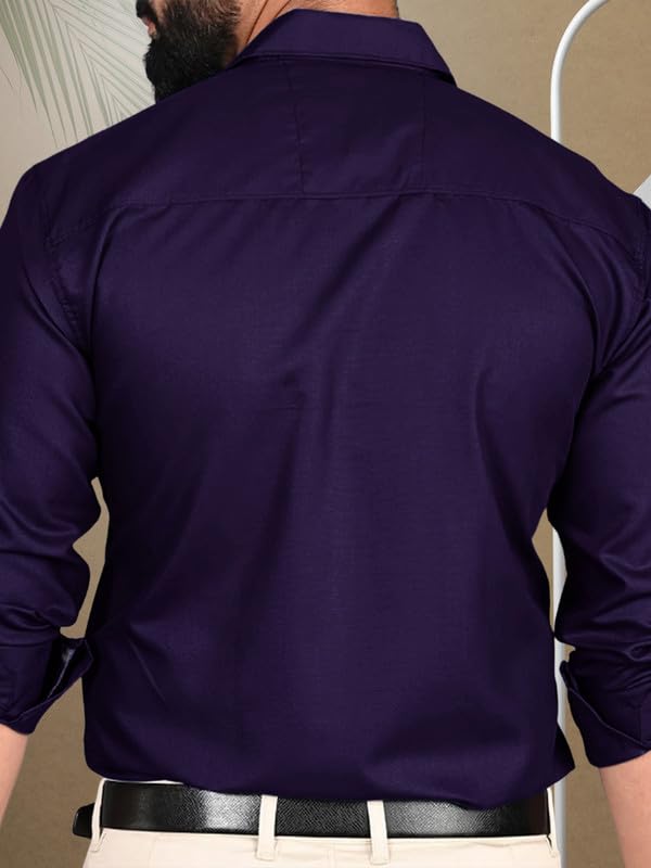 Tee Projekt Shirt for men Cotton Spread Collar Long Sleeve