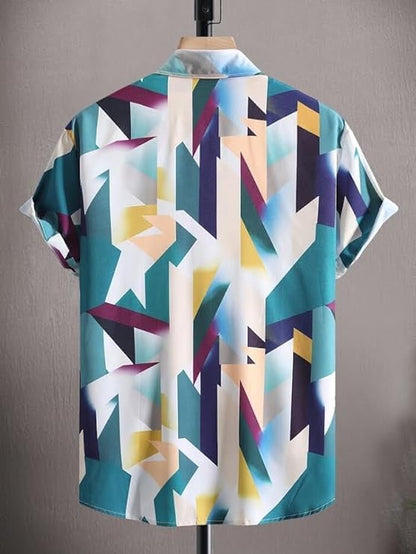 BASSIQ Fashion Mens Lycra Man Casual Shirt Regular Fit