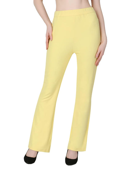 ZUVINO Ribbed Bell Bottom Office Pants, Formal Options