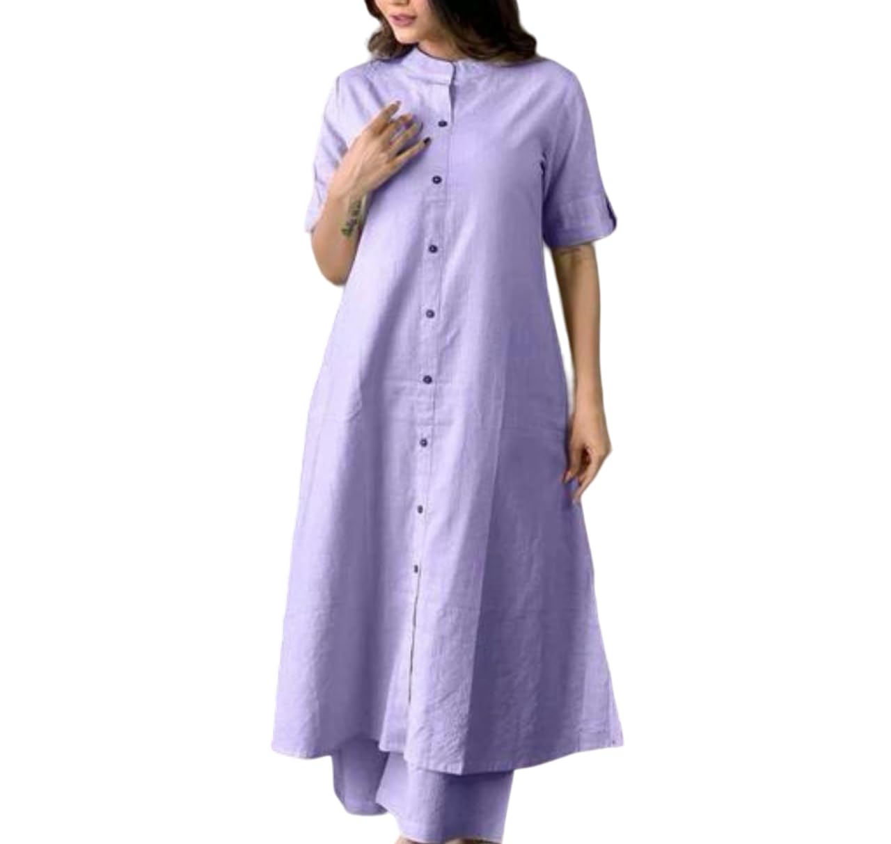 kantha cotton kurta plazzo for women's kurti pant set