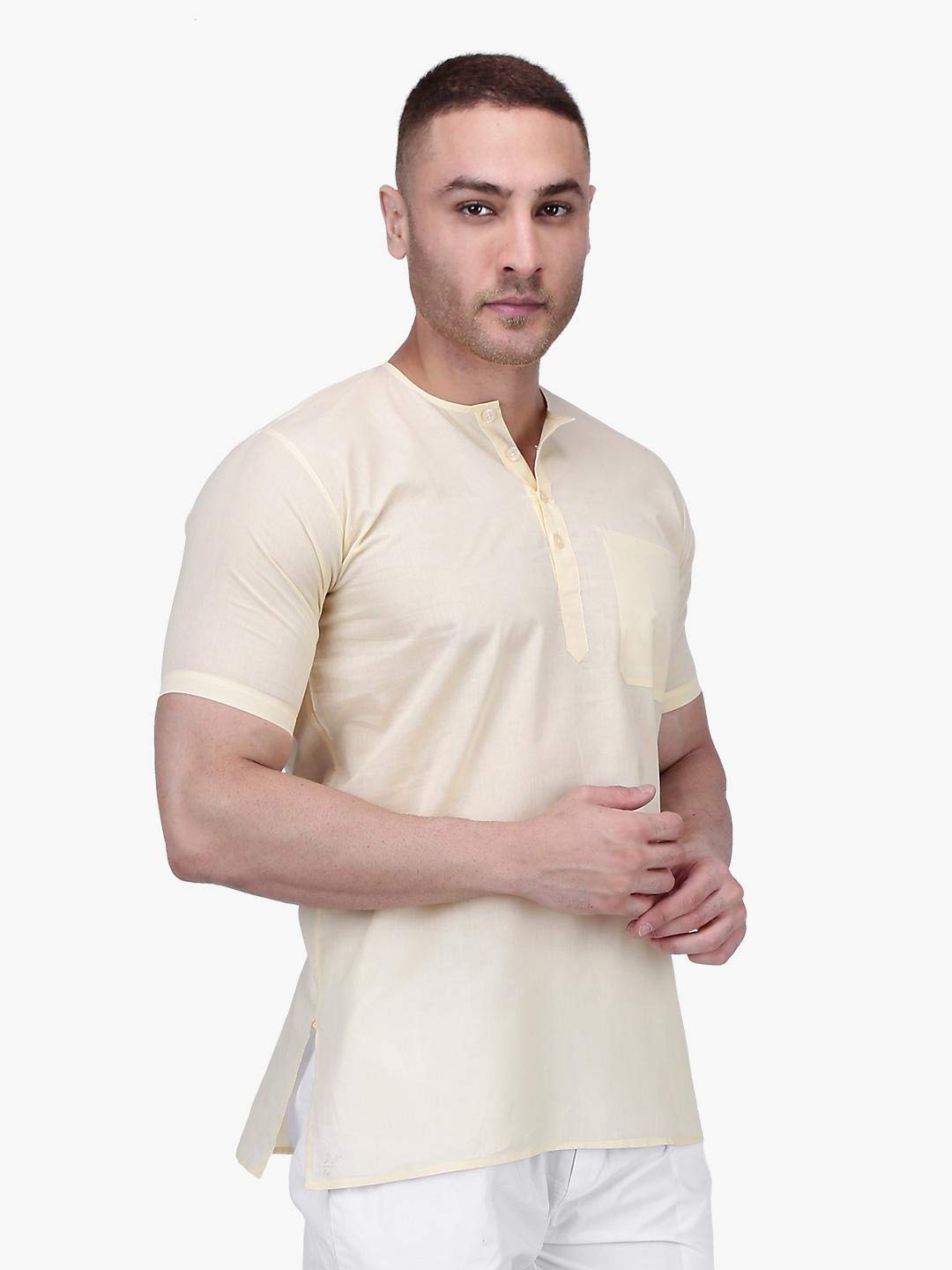 Rajubhai Hargovindas Men Cotton Straight Kurta