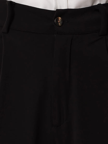 KOTTY Women's Straight Fit Mid Rise Solid Polyester
