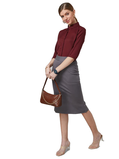 PRIASE B Women's Formal Shirt, 3/4 Sleeve