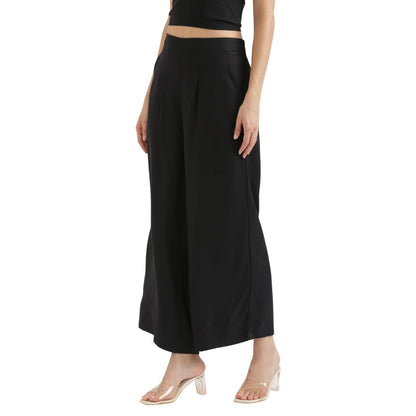 Anvi Creation Women's Cotton Blend Straight Palazzo