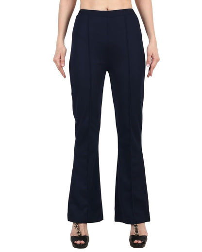 POPWINGS Casual Solid Regular Fit Solid Trouser