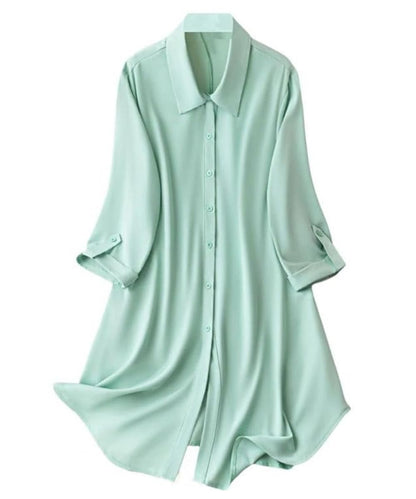 Leriya Fashion Women's Shirt Dress Knee Length Dress | Loose Fit | Button-Down | | 3/4 Sleeve | Summer Wear | Available in (Pack of 2 | Value Pack)