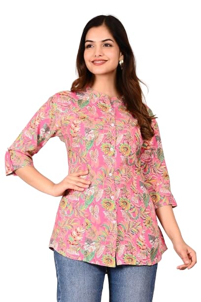 Gudwear Printed Shirt Style Top Women l Stylish Shirt