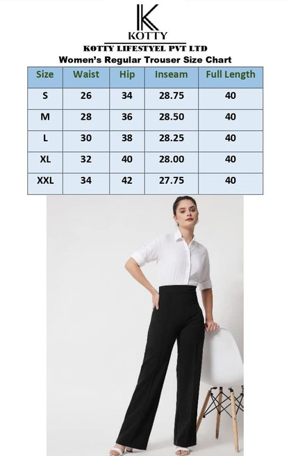 KOTTY Women's Regular Casual Pants