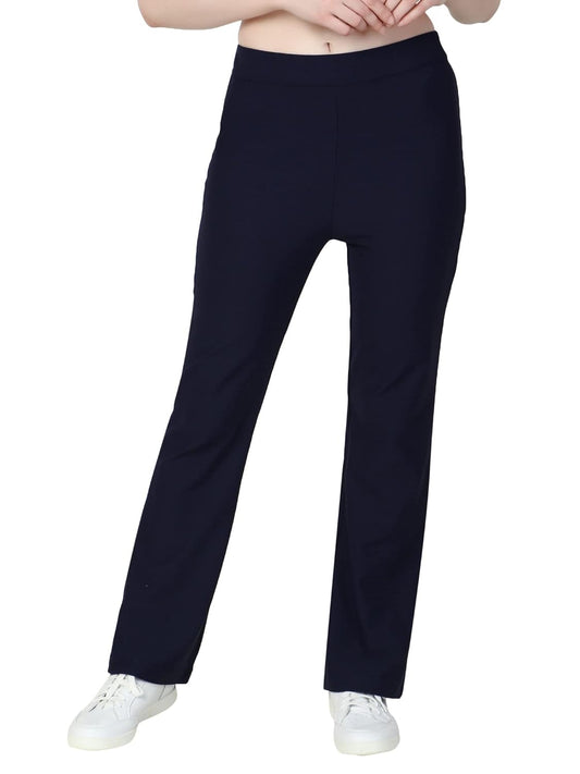 ZUVINO Ribbed Bell Bottom Office Pants, Formal Options