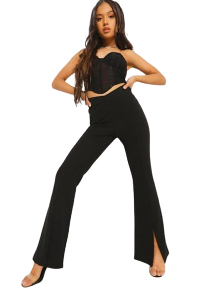 Women's High Waist Bell Bottom Trouser