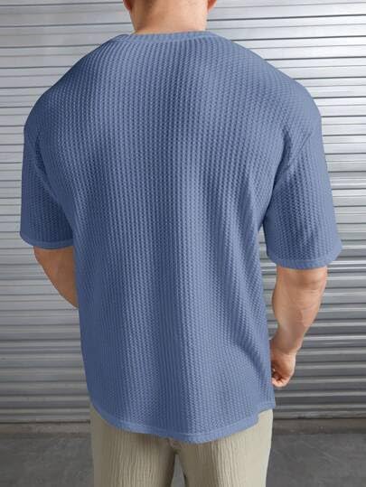 O3e Mens Solid Dotted Unique Design Oversized