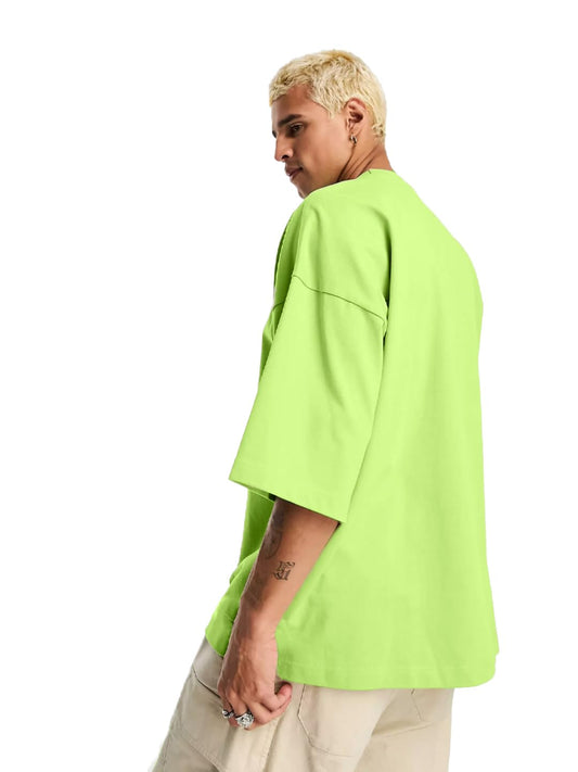 LEOTUDE Men's Cotton Oversized Fit T-Shirt