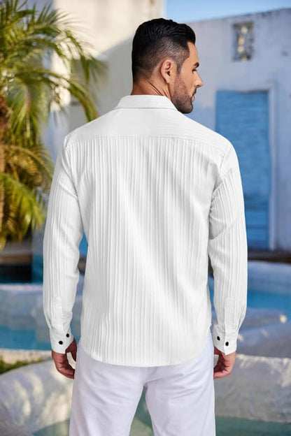FINIVO FASHION Textured Shirts for Men || Casual Shirt