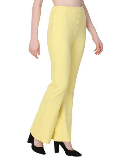 ZUVINO Ribbed Bell Bottom Office Pants, Formal Options