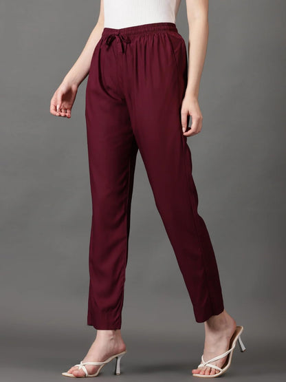 Cadila Women's Cotton Drawstring Rayon Pants