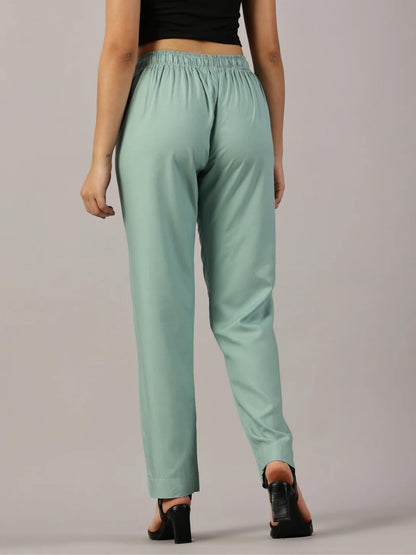 Cadila Women's Cotton Drawstring Rayon Pants