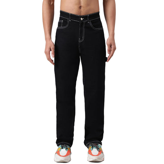 KOTTY Men’s Relaxed Fit Straight-Leg Jeans