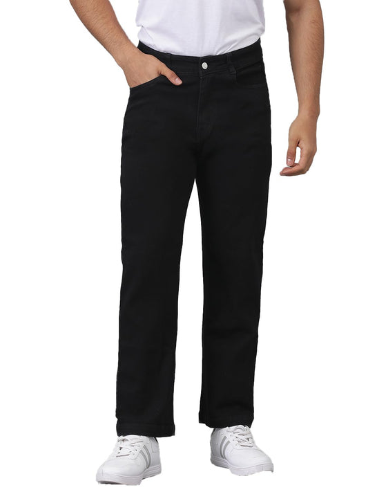 KOTTY Men's Solid Straight Fit/Skinny Fit/Relaxed Fit