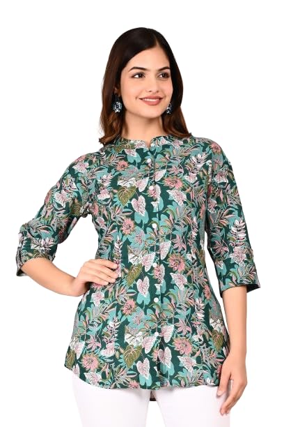 Gudwear Printed Shirt Style Top Women l Stylish Shirt