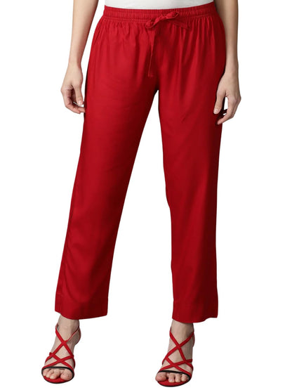 Cadila Women's Cotton Drawstring Rayon Pants