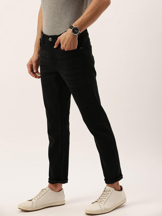 The Indian Garage Co Men Mid Rise Slim Fit Solid