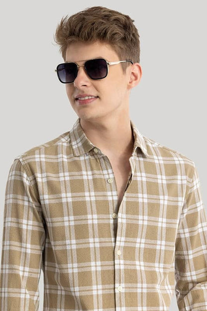 JAI TEXTILES Men's Cotton Casual Printed Checkered