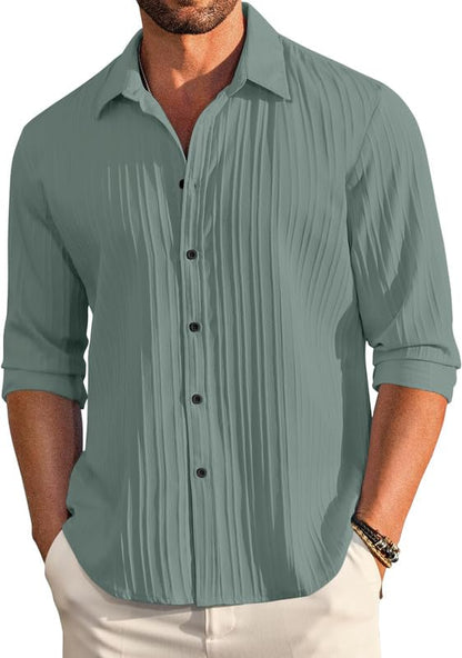 FINIVO FASHION Textured Shirts for Men || Casual Shirt