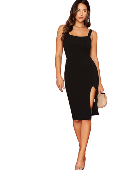 Aahwan Women's Fit And Flare Midi Dress