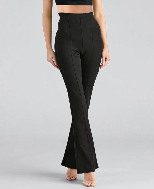 youngfit Women's & Girls High-Waisted Flare Pants