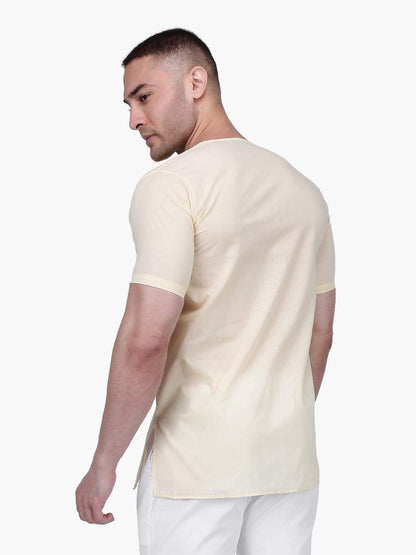 Rajubhai Hargovindas Men Cotton Straight Kurta