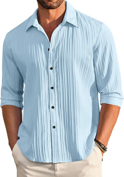 FINIVO FASHION Textured Shirts for Men || Casual Shirt