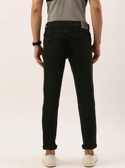 The Indian Garage Co Men Mid Rise Slim Fit Solid