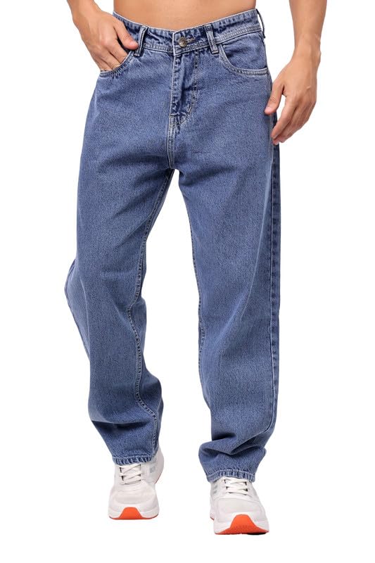 London Hills Men's Relaxed Fit Mid Rise Jeans || Relaxed