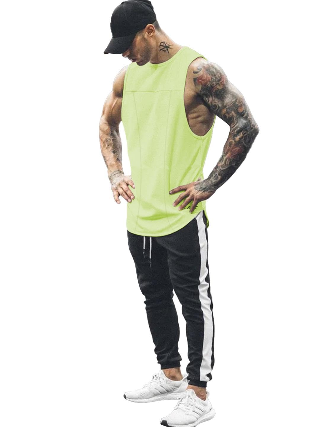 CHKOKKO Tank Tops Sleeveless T-Shirt for Men Dry Fit