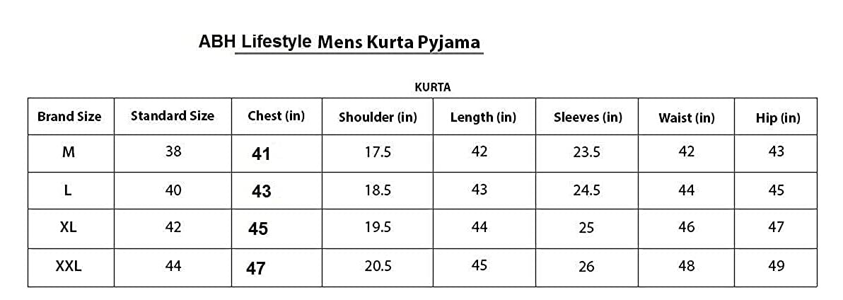 ABH LIFESTYLE Men's Silk Long Kurta only.
