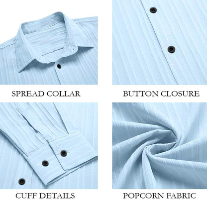 ROYALSCOUT Men's Cotton Blend Full Sleeve Short Kurta