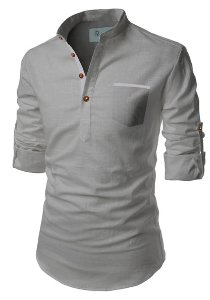 TrendiVastra Men's Cotton Blend Fabric Full Sleeve