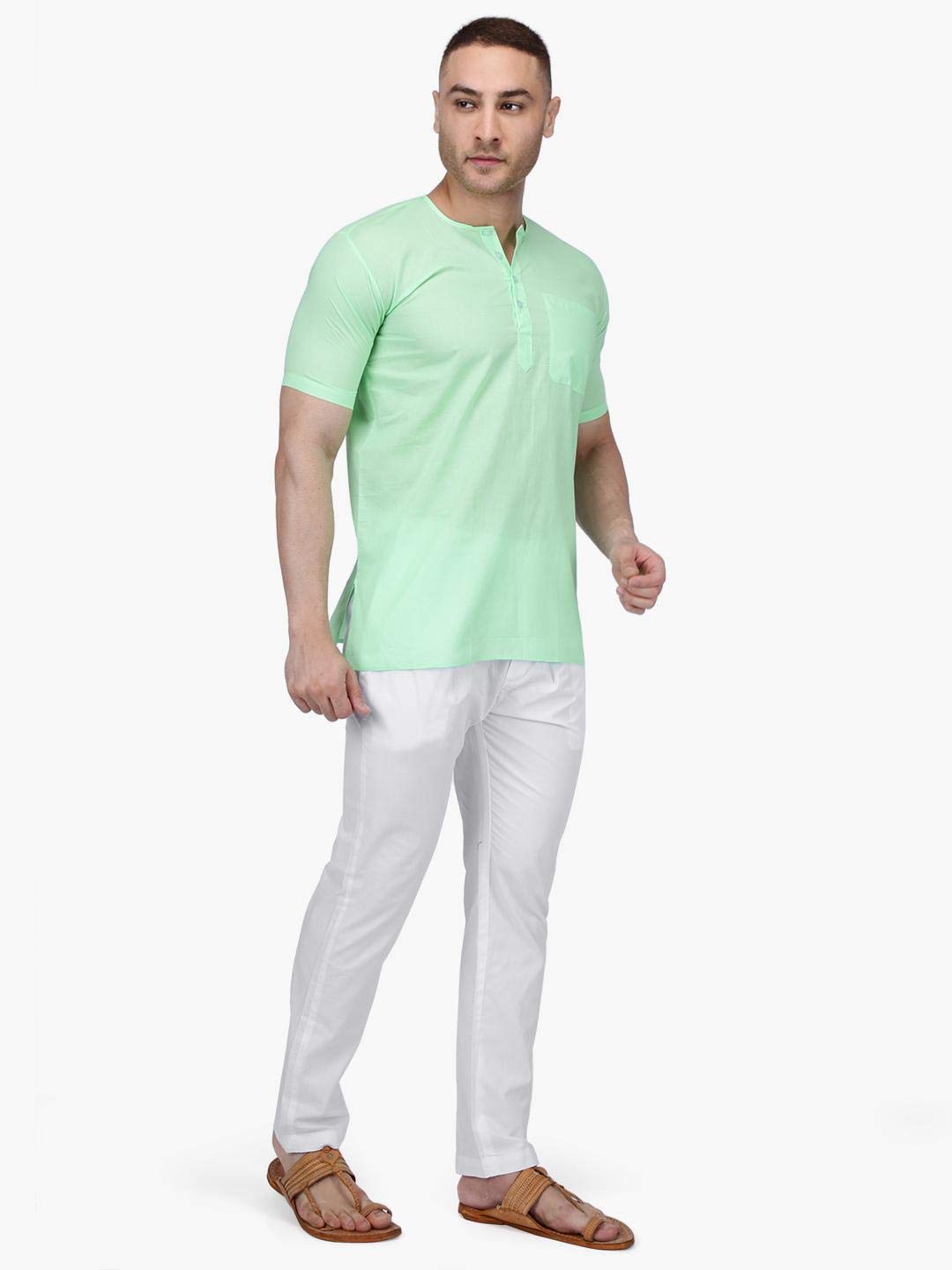 Rajubhai Hargovindas Men Cotton Straight Kurta