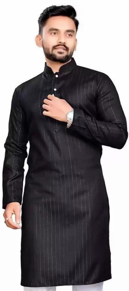 SOLOVIBES Men's Magic Cotton Solid Kurta