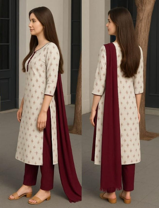 AL-IZHAAN Enterprises Women's Cotton Blend Straight