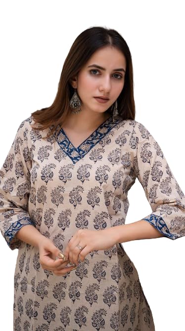 Kashis Creations Floral Print Rayon Kurta for Women