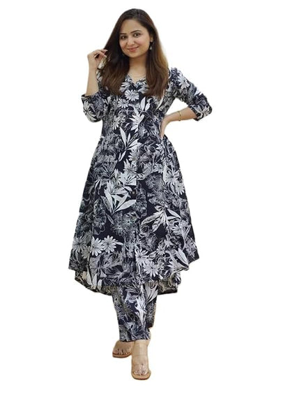 Rayon Printed Set for Women NewDesign Straight Kurta