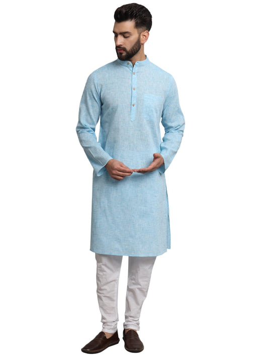 LATEST CHIKAN Men's Cotton Regular Textured