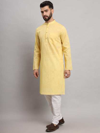 LATEST CHIKAN Men's Cotton Regular Textured