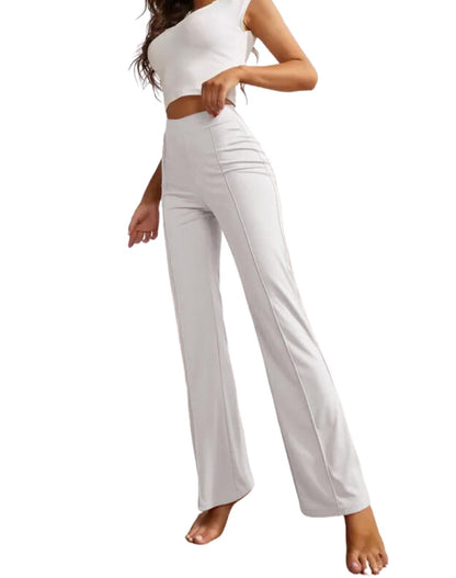 SWADESI STUFF Women's High-Waisted Pant Bell Bottom