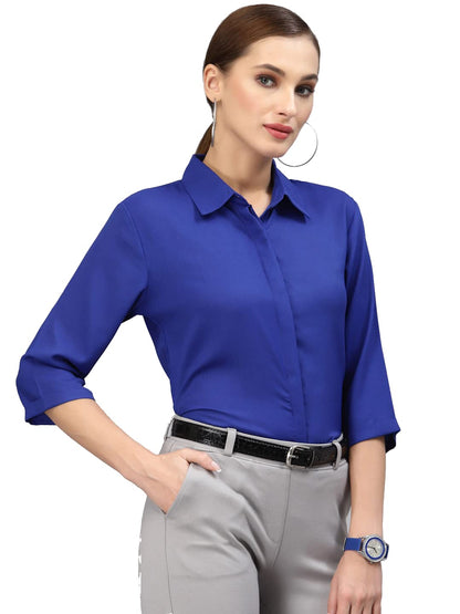 PRIASE B Women's Formal Shirt, 3/4 Sleeve