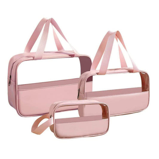 Travel Makeup Pouch Set Toiletry Bag Cosmetic Organizer
