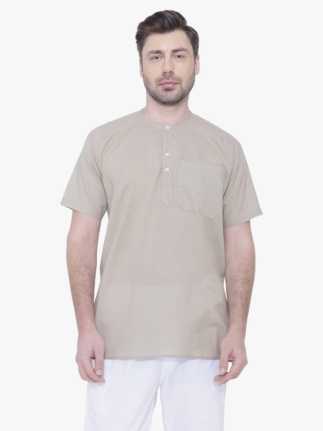 Rajubhai Hargovindas Men Cotton Straight Kurta