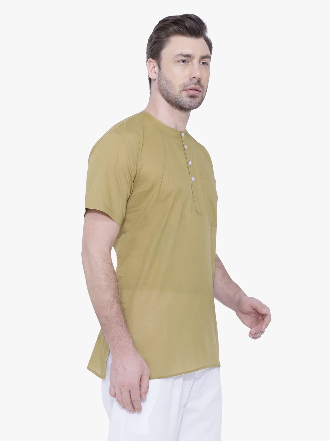Rajubhai Hargovindas Men Cotton Straight Kurta