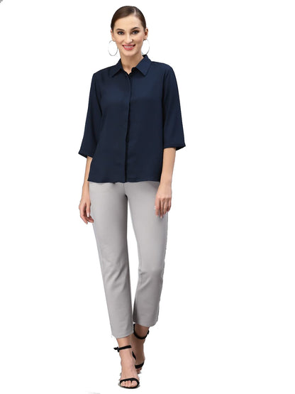 PRIASE B Women's Formal Shirt, 3/4 Sleeve